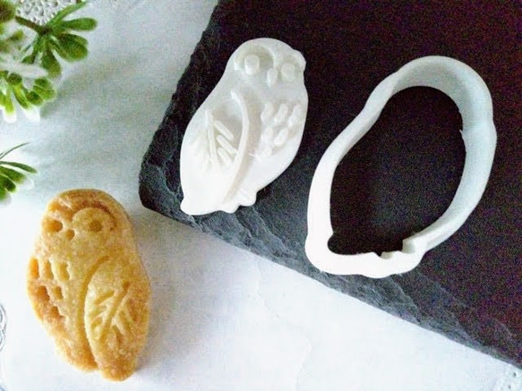 貓頭鷹形狀的餅乾模具/Owl-shaped cookie cutter 第4張的照片