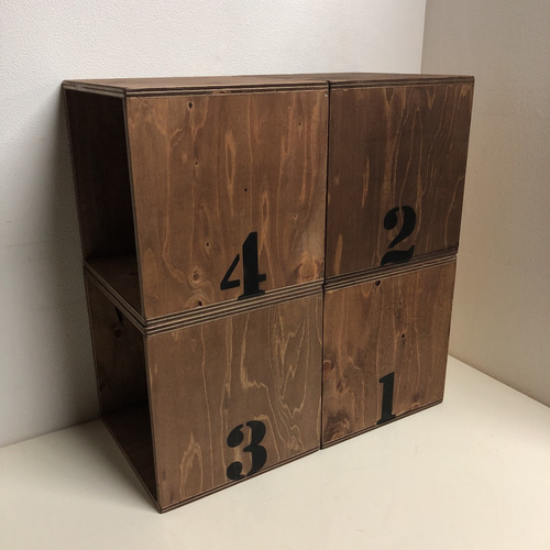 1 2 3 4 WOOD SHELF WALNUT 4点セット 新品