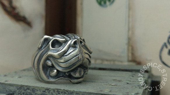 BullOONEY （ブルーニー）BullDog Ring ☆R-46 シルバーアクセサリー 3枚目の画像