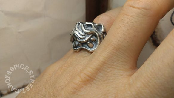 BullOONEY （ブルーニー）BullDog Ring ☆R-46 シルバーアクセサリー 6枚目の画像