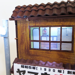 「リアル電飾」　下町のお肉屋さん　着色済組立キット　ジオラマ　ミニチュア 3枚目の画像