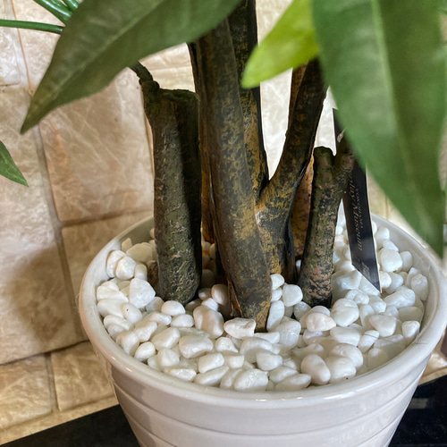 光触媒 人工観葉植物 ウォールグリーン フェイク フラワー パキラ58