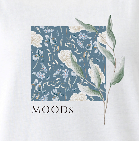 MOODs　バックプリントTシャツ ホワイト 3枚目の画像