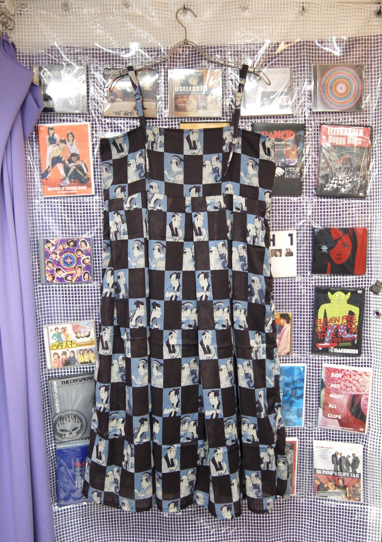 浮世絵　和柄　キャミフレアロングワンピース