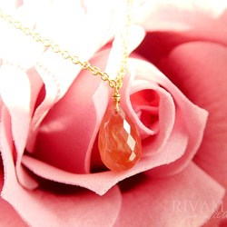 専用ぺージ♡カンテラオパール＆インカローズ＆インペリアルロードナイトのネックレス 華やかピンクオレンジ 宝石質インカローズ 9mm ペルー産ロードクロ