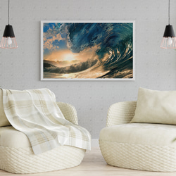 インパクト Ocean 波 サンセット / インテリアポスター 海外アート / 4172 3枚目の画像