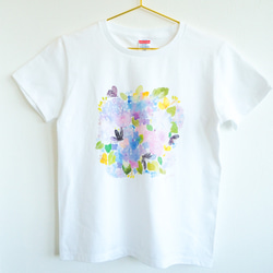 Tシャツ「ハグロトンボと紫陽花」 2枚目の画像