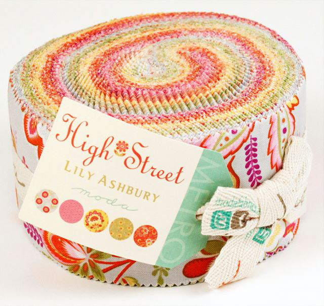 「High Street」 ジェリーロール カットクロス moda 生地　Lily Ashbury