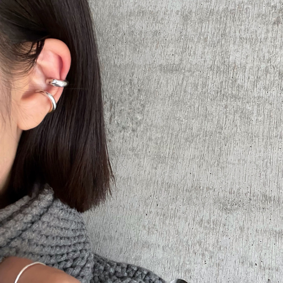 bicolor reversible earcuff 4枚目の画像