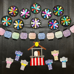 ♥C♡屋台付き夏飾り*お祭り*花火セット**☆♡夏飾り*他、色々夏*秋飾り*♡♥ ♥C♡屋台付き夏飾り*お祭り*花火セット**☆♡夏