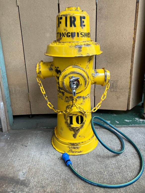 商標登録済み新商品オリジナル可動式消火栓風立水栓エイジングイエロー