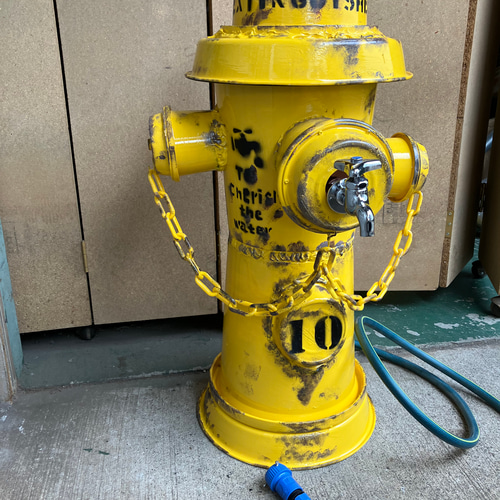 オリジナル立水栓消火栓風カバーイエロー