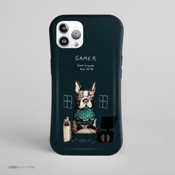 「GAMER」耐衝撃グリップiPhoneケース 1枚目の画像