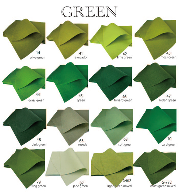 79　フロッググリーン 100％ ウール フェルト 20X30cm 厚さ1㎜ 人気・おすすめ｜売れ筋商品・話題商品におすすめ 品質チェック済み 安心配送 今月のおすすめ