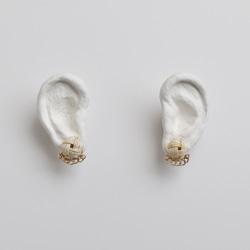 【２点セット】ハレの日アクセサリー　イヤリングorピアス＋ネックレス 3枚目の画像