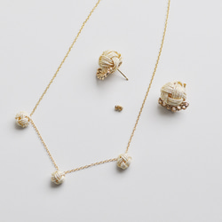 【２点セット】ハレの日アクセサリー　イヤリングorピアス＋ネックレス 8枚目の画像