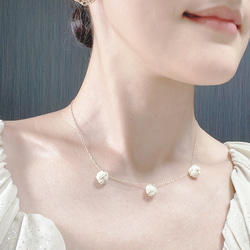 【２点セット】ハレの日アクセサリー　イヤリングorピアス＋ネックレス 2枚目の画像