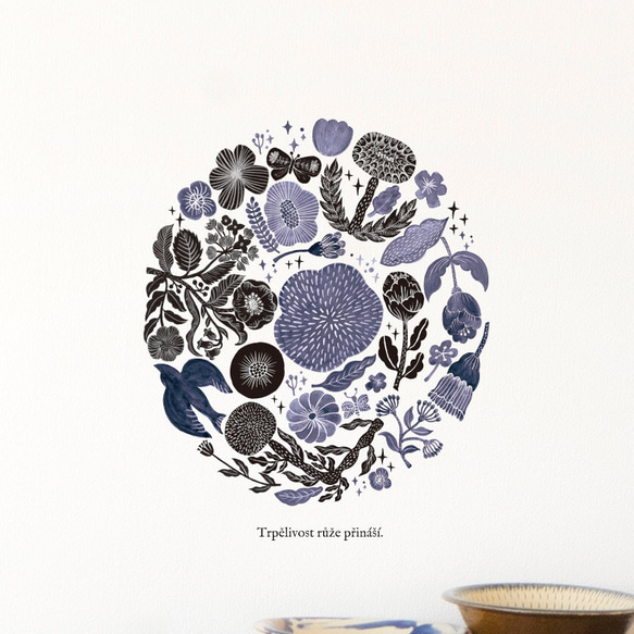 《フィンランドの香り(3色展開※色を選択してください)》スッと壁に溶け込むウォールステッカー　※水濡れOK・テカリ無し 3枚目の画像