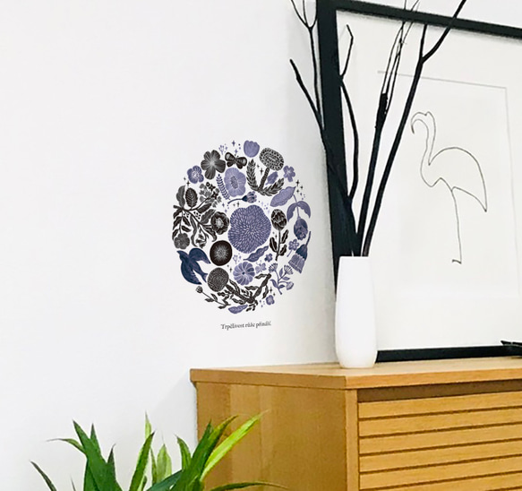 《フィンランドの香り(3色展開※色を選択してください)》スッと壁に溶け込むウォールステッカー　※水濡れOK・テカリ無し 2枚目の画像