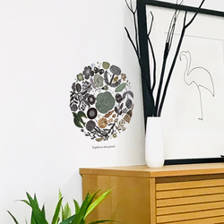 《フィンランドの香り(3色展開※色を選択してください)》スッと壁に溶け込むウォールステッカー　※水濡れOK・テカリ無し 5枚目の画像