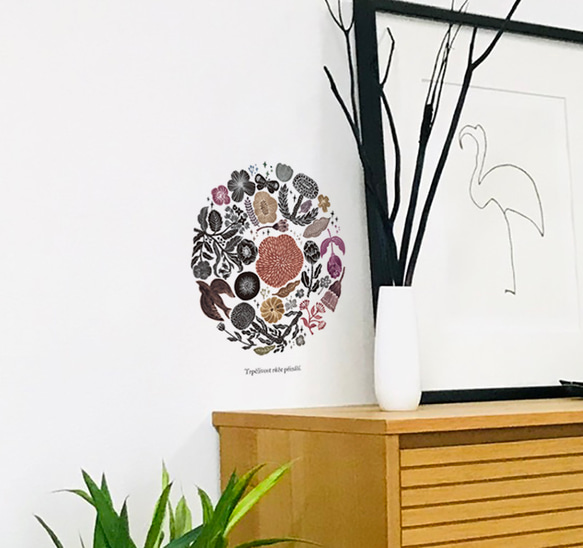 《フィンランドの香り(3色展開※色を選択してください)》スッと壁に溶け込むウォールステッカー　※水濡れOK・テカリ無し 8枚目の画像