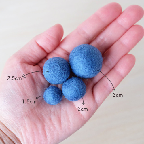 羊毛フェルトボール φ2cm (6個セットから)(手芸用) その他 羊毛フェルトボール φ2cm (6個セットから)(手芸用) その他