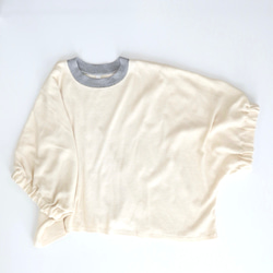 waffle knit balloon sleeve cut-sew 10枚目の画像