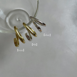 【silver】 double line earcuff 6枚目の画像