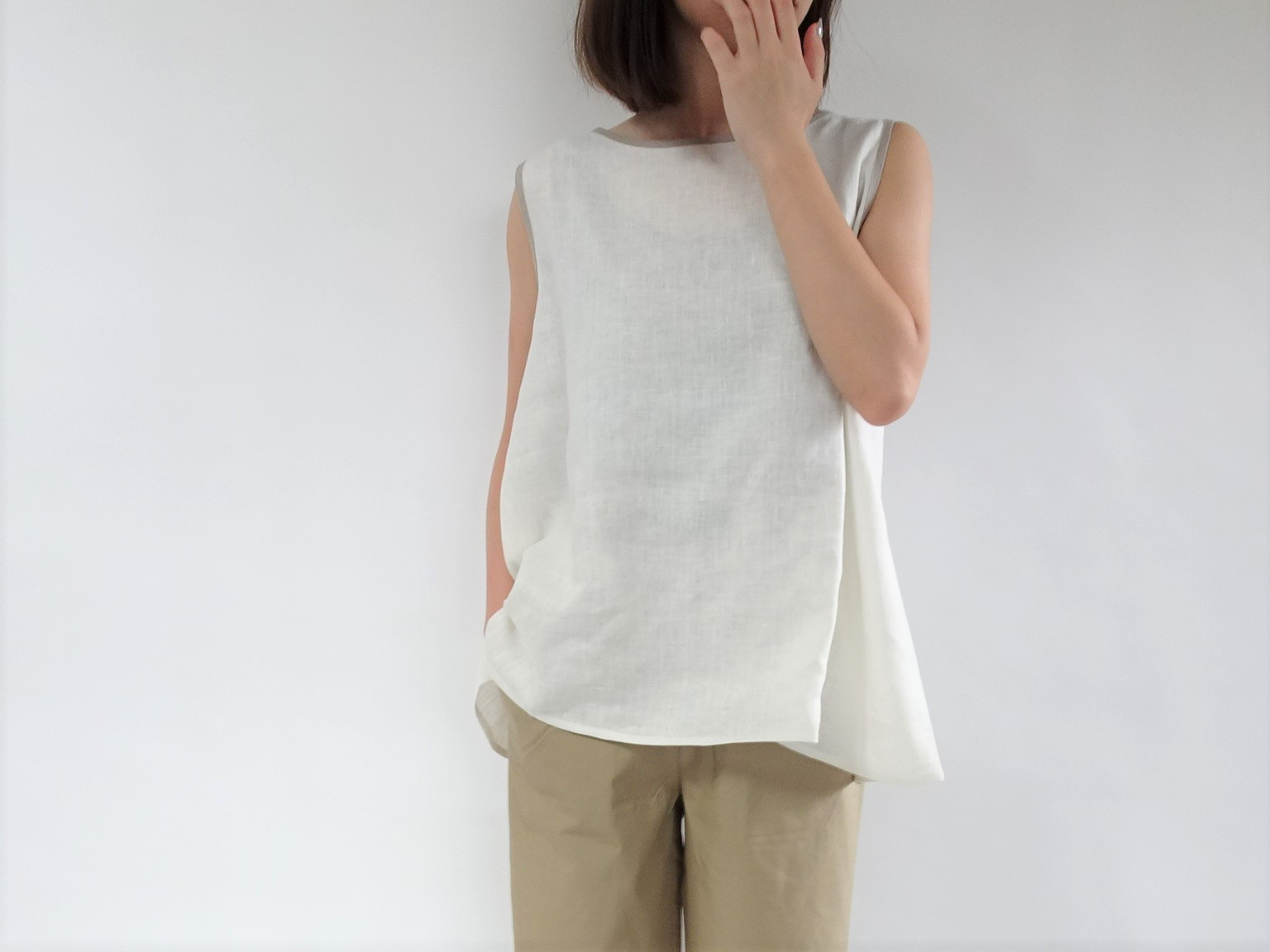 【セット販売夏の福袋】リネンのAライントップス＋ボトムスセット