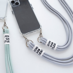 ストラップ 単品 【 3連紐ストラップ 】スマホショルダー ショルダーストラップ 母の日 FA19A 2枚目の画像