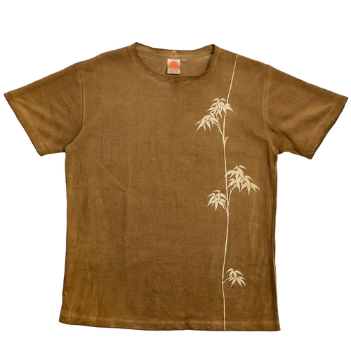 ヘンプコットンTシャツ（半袖）【若竹】 柿渋染め Tシャツ