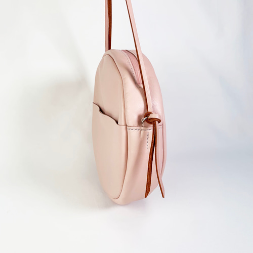 バッグ Y chan 本革の丸型ショルダー red ショルダーバッグ Z-chan(じいちゃん