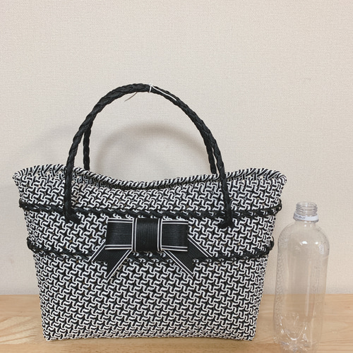 ままちゃんページ　クラフトバンド 再々販！⭐︎お買い得⭐︎クラフトバンドで編んだ斜め石畳編みの