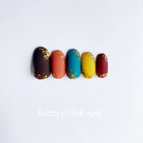 ネイルチップ 〜カラフル〜 ネイルチップ（つけ爪） kazzy&chik nail