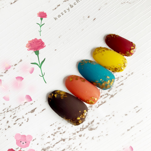 ネイルチップ 〜カラフル〜 ネイルチップ（つけ爪） kazzy&chik nail