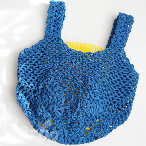 Ba-ba handmade Openwork knitting multi bag No.MB29 第6張的照片