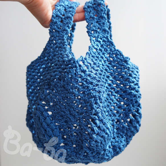 Ba-ba handmade Openwork knitting multi bag No.MB29 第10張的照片