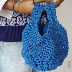 Ba-ba handmade Openwork knitting multi bag No.MB29 第1張的照片