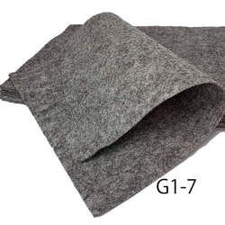 G-7（旧G1-7）ダークグレーミックス 100％ ウール フェルト 15X20cm