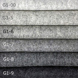 G1-9　極濃グレーミックス 100％ウールフェルト 20X30cm 厚さ1㎜ 4枚目の画像