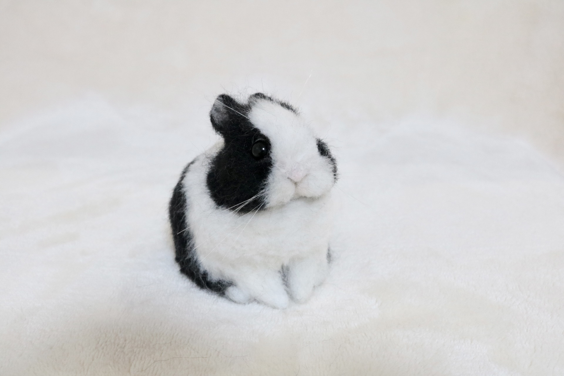 うさぎ 羊毛フェルト ダッチ ライラック ハンドメイド うさぎ 羊毛フェルト ダッチ ライラック ハンドメイド - メルカリ