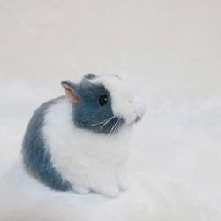 うさぎ 羊毛フェルト ダッチ ライラック ハンドメイド うさぎ 羊毛
