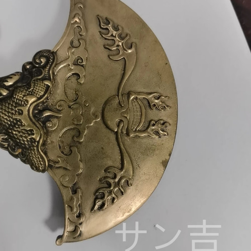 チベット仏教法器 鉞刀斧 宝斧 密教法具 真鍮製 33cm その他 チベット仏教法器 鉞刀斧 宝斧 密教法具 真鍮製 33cm その他