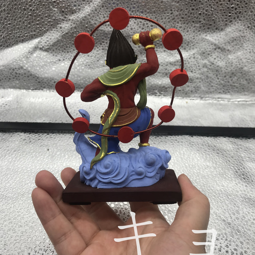 飾物 瓢箪細工 【 風神雷神 】 台座 【 蔦 細工 】工芸品 稀有品