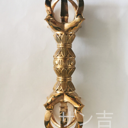 チベット仏教法器 プーバ金鋼撅 金剛杵 真鍮製 vajra 18cm 99136acf8e90c417555ace90a4178c