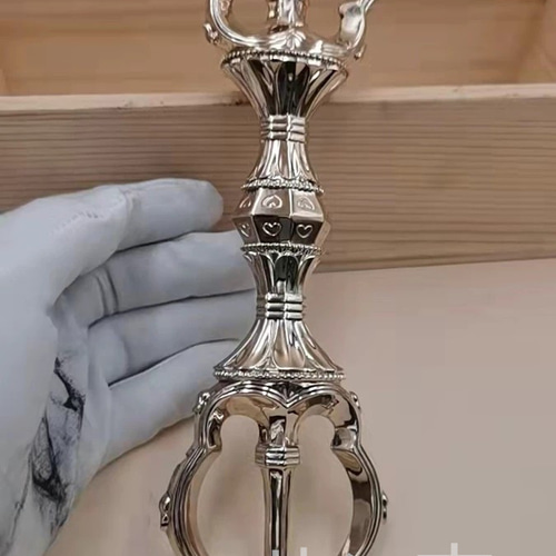 チベット密教法器 弘法大師 三鈷杵 愛心杵 金剛杵 真鍮製 vajra 23cm
