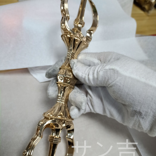 密教法器 弘法大師 三鈷金剛杵 愛心杵 法具 真鍮製 vajra 23CM 密教法器 弘法大師 三鈷金剛杵 愛心杵 法具 真鍮製 vajra 23CM