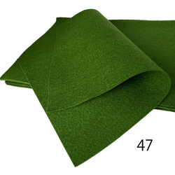 47　ローデングリーン 100％ ウール フェルト 20X30cm 厚さ1㎜ 1枚目の画像