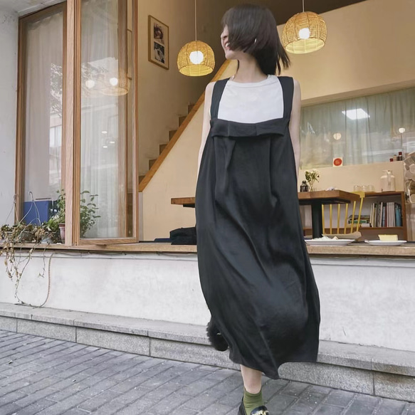 最終お値下げしました！エンフォルド　かわいいサロペットワンピース 新作再販】フリル付き大人かわいいオールインワンサロペット