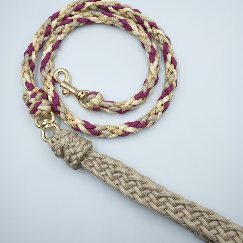 パラコード回転カン付き 8つ編リード 小型犬・中型犬・大型犬 リード